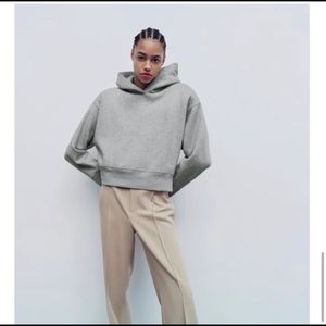 Zara Cropped Hoodie